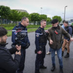 France, Melun, Mai 2024. Officer-students from the Melun school take part in their final exercise before joining a natio