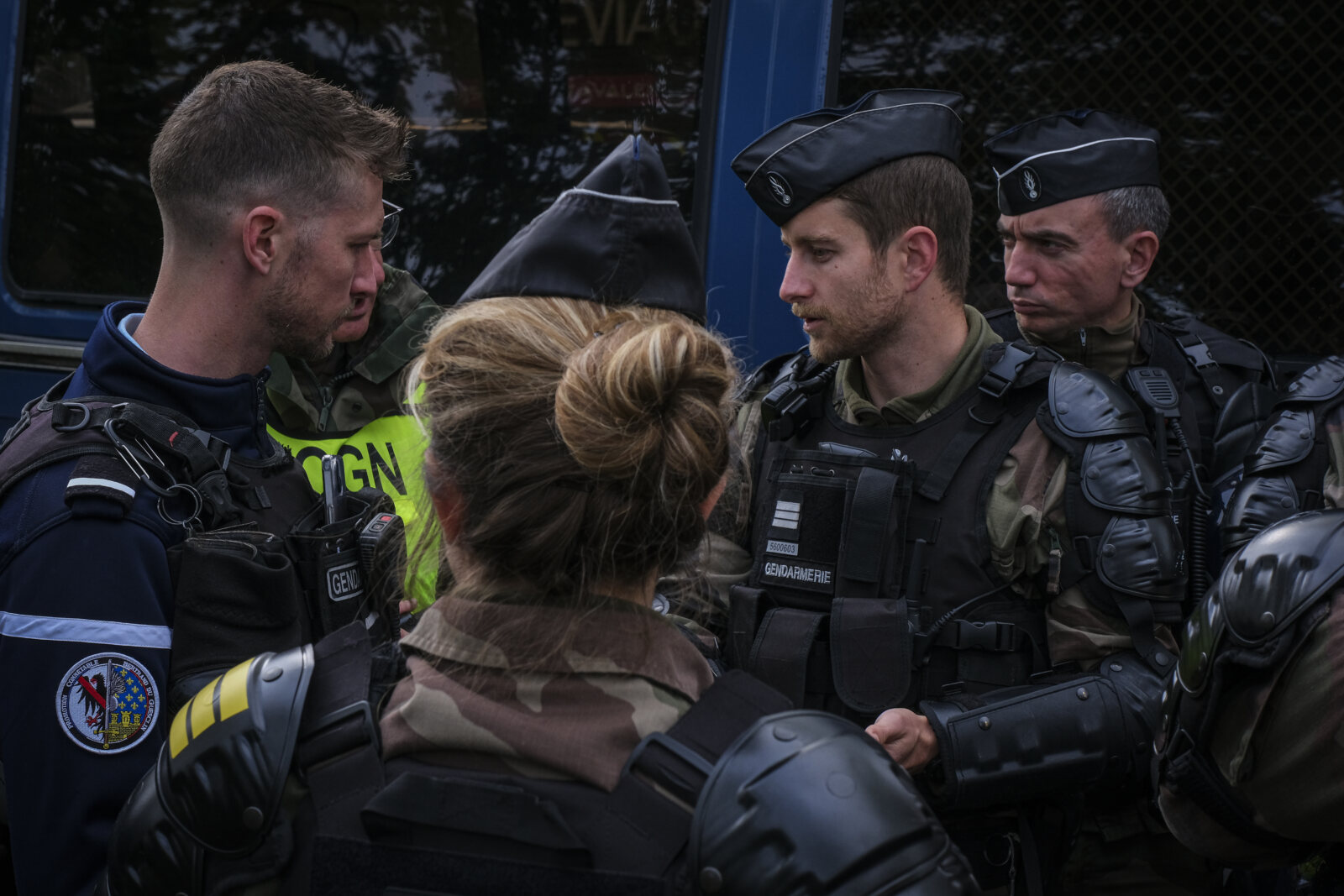 France, Melun, Mai 2024. Officer-students from the Melun school take part in their final exercise before joining a natio