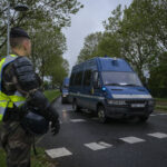 France, Melun, Mai 2024. Officer-students from the Melun school take part in their final exercise before joining a natio