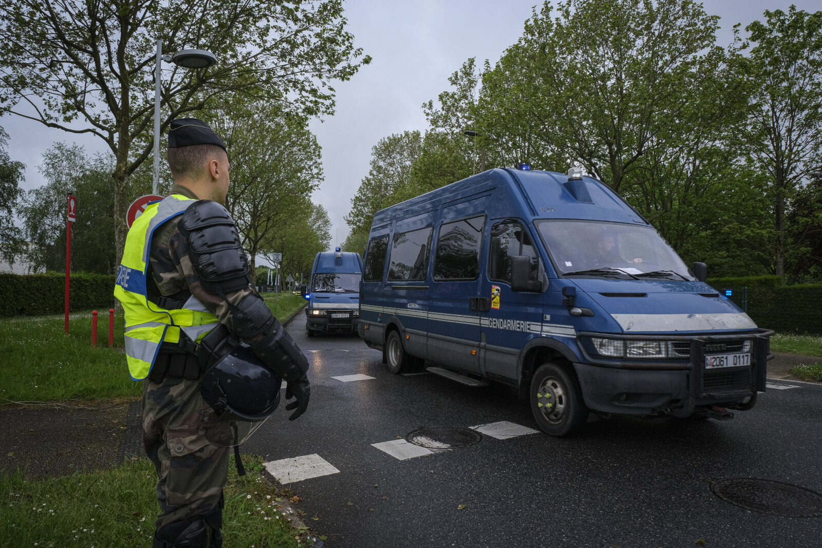 France, Melun, Mai 2024. Officer-students from the Melun school take part in their final exercise before joining a natio