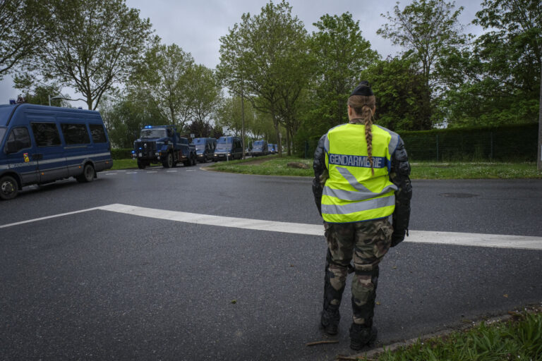 France, Melun, Mai 2024. Officer-students from the Melun school take part in their final exercise before joining a natio