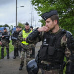 France, Melun, Mai 2024. Officer-students from the Melun school take part in their final exercise before joining a natio