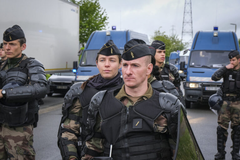 France, Melun, Mai 2024. Officer-students from the Melun school take part in their final exercise before joining a natio
