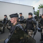 France, Melun, Mai 2024. Officer-students from the Melun school take part in their final exercise before joining a natio