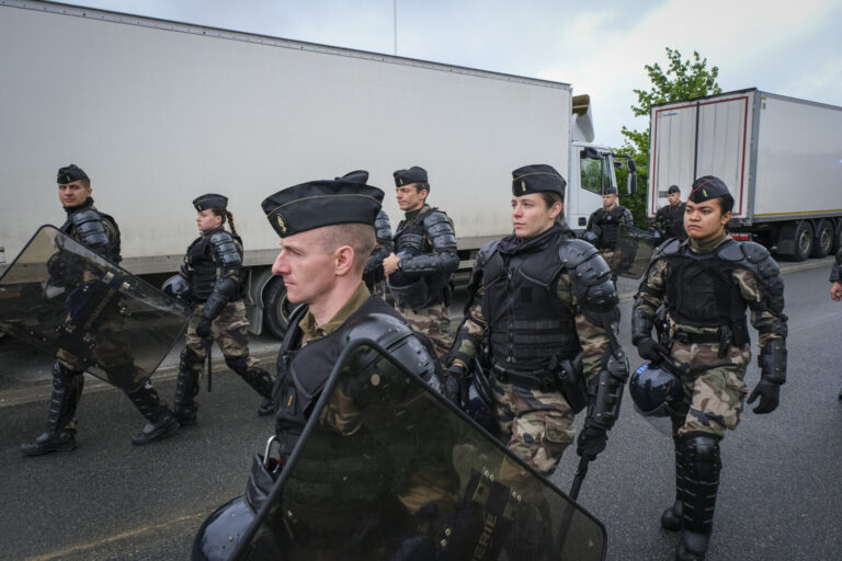 France, Melun, Mai 2024. Officer-students from the Melun school take part in their final exercise before joining a natio