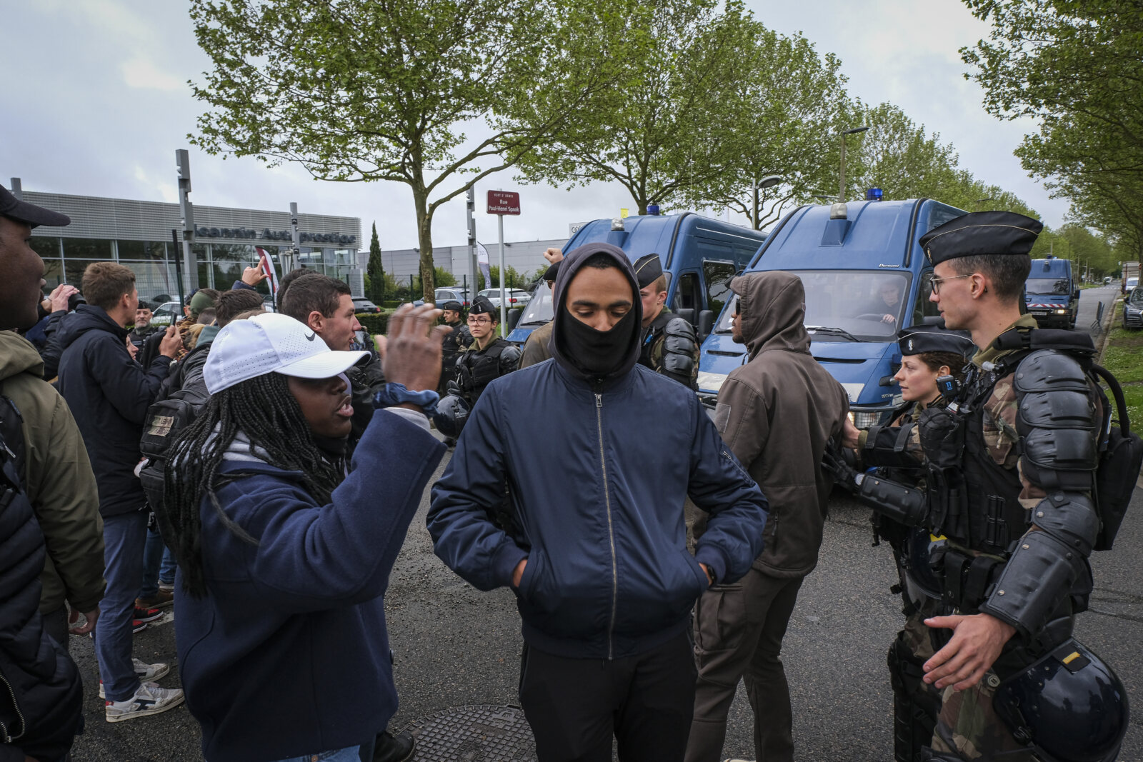 France, Melun, Mai 2024. Officer-students from the Melun school take part in their final exercise before joining a natio