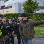 France, Melun, Mai 2024. Officer-students from the Melun school take part in their final exercise before joining a natio