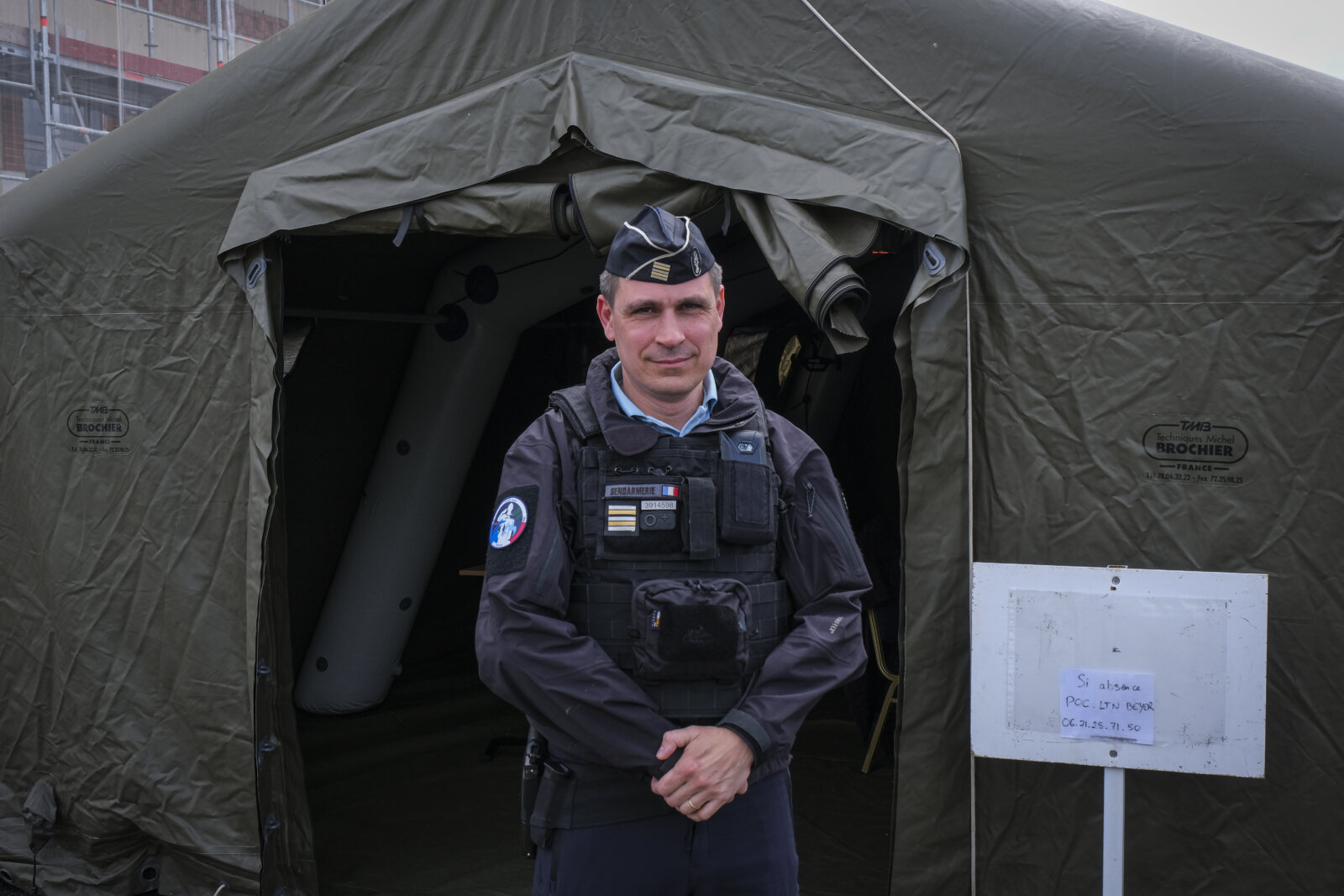 France, Melun, Mai 2024. Officer-students from the Melun school take part in their final exercise before joining a natio