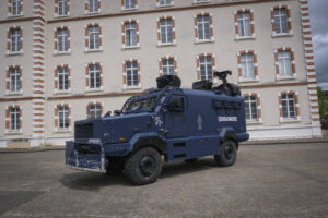 France, Melun, Mai 2024. Officer-students from the Melun school take part in their final exercise before joining a natio