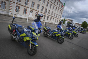 France, Melun, Mai 2024. Officer-students from the Melun school take part in their final exercise before joining a natio