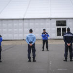France, Melun, Mai 2024. Officer-students from the Melun school take part in their final exercise before joining a natio