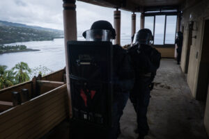 Papeete, France, 2019-11-04. GIGN, special forces from french polynesia during a training. Photograph by Fred MARIE/ Def