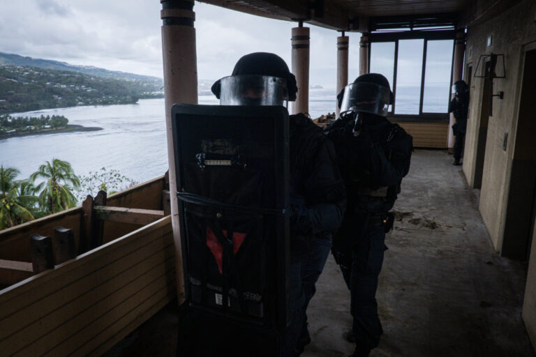 Papeete, France, 2019-11-04. GIGN, special forces from french polynesia during a training. Photograph by Fred MARIE/ Def