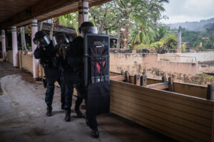 Papeete, France, 2019-11-04. GIGN, special forces from french polynesia during a training. Photograph by Fred MARIE/ Def