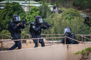 Papeete, France, 2019-11-04. GIGN, special forces from french polynesia during a training. Photograph by Fred MARIE/ Def