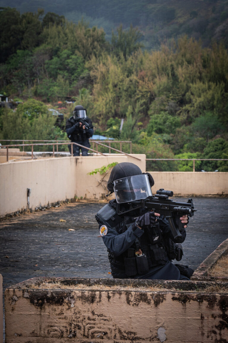 Papeete, France, 2019-11-04. GIGN, special forces from french polynesia during a training. Photograph by Fred MARIE/ Def