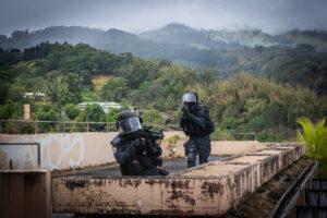 Papeete, France, 2019-11-04. GIGN, special forces from french polynesia during a training. Photograph by Fred MARIE/ Def