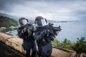Papeete, France, 2019-11-04. GIGN, special forces from french polynesia during a training. Photograph by Fred MARIE/ Def