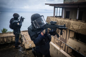 Papeete, France, 2019-11-04. GIGN, special forces from french polynesia during a training. Photograph by Fred MARIE/ Def