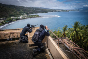 Papeete, France, 2019-11-04. GIGN, special forces from french polynesia during a training. Photograph by Fred MARIE/ Def