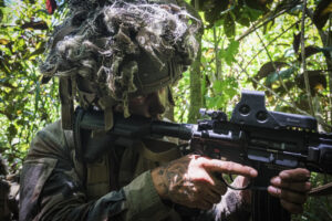 Military forces from french polynesia during a mission. Tahiti - French Polynesia - october 2019.
Des militaires des for