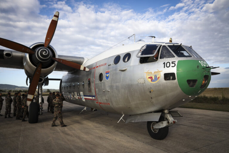 The Nord 2501, commonly known as the Noratlas and nicknamed the Grise, is a French military transport aircraft. It is a