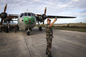 The Nord 2501, commonly known as the Noratlas and nicknamed the Grise, is a French military transport aircraft. It is a 