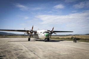 The Nord 2501, commonly known as the Noratlas and nicknamed the Grise, is a French military transport aircraft. It is a 