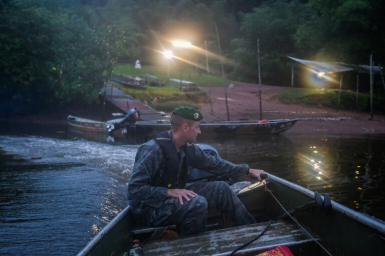 France, Regina, 2018-12-23. In French Guyana, the Green Berets of the Foreign Legion train soldiers in combat and surviv