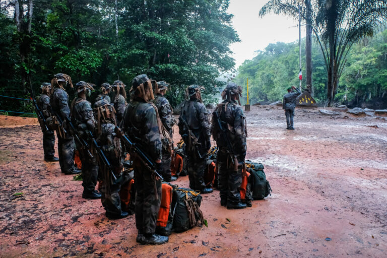 France, Regina, 2018-12-23. In French Guyana, the Green Berets of the Foreign Legion train soldiers in combat and surviv
