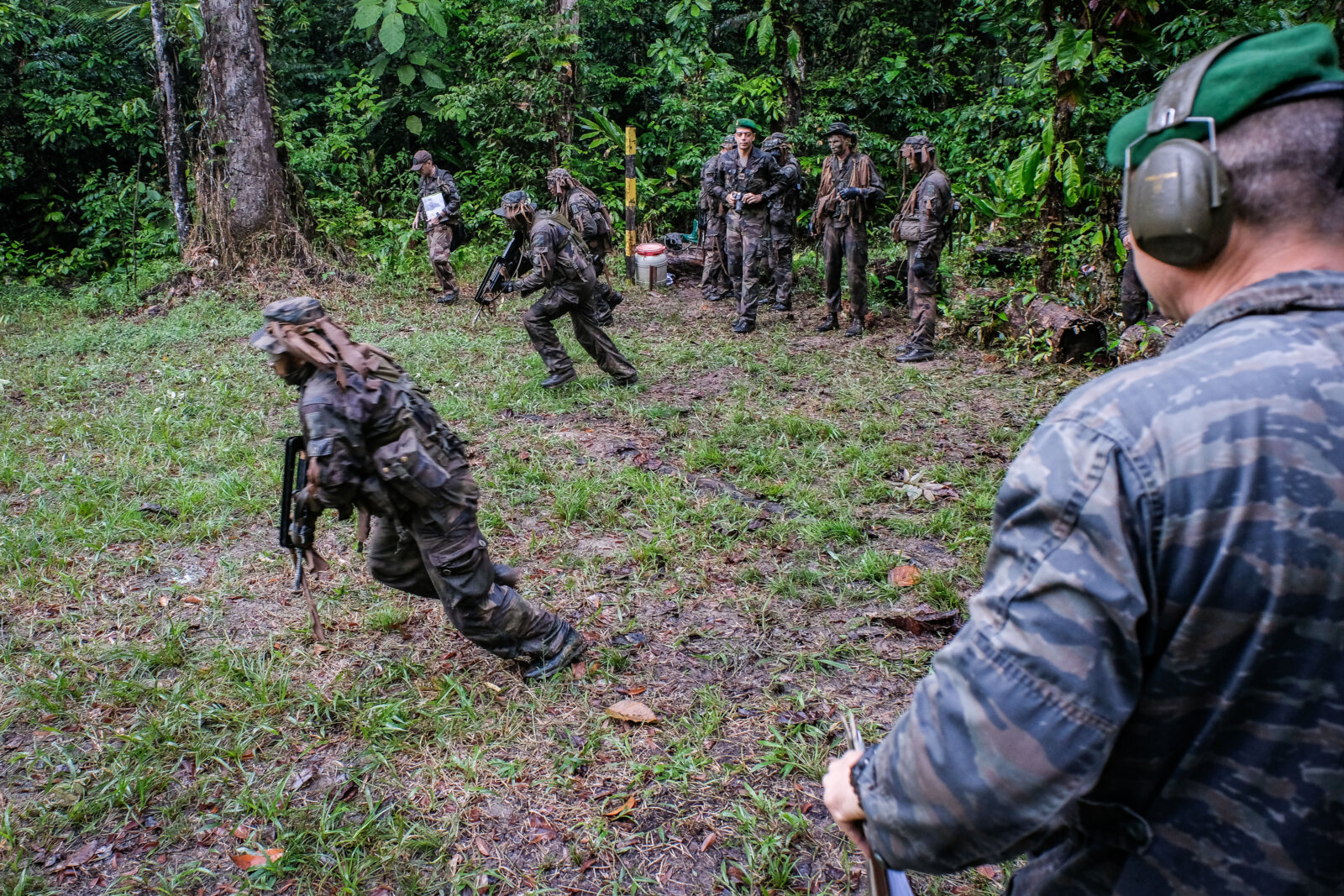 France, Regina, 2018-12-23. In French Guyana, the Green Berets of the Foreign Legion train soldiers in combat and surviv