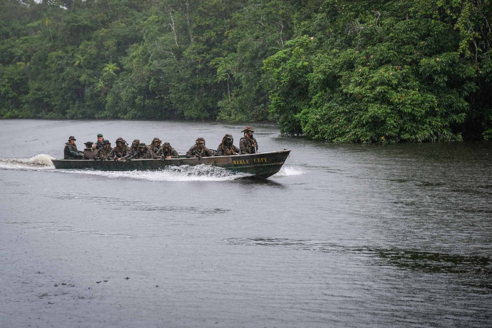 France, Regina, 2018-12-23. In French Guyana, the Green Berets of the Foreign Legion train soldiers in combat and surviv