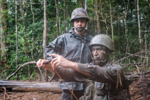 France, Regina, 2018-12-23. In French Guyana, the Green Berets of the Foreign Legion train soldiers in combat and surviv