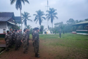 France, Regina, 2018-12-23. In French Guyana, the Green Berets of the Foreign Legion train soldiers in combat and surviv