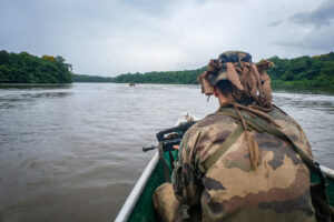 France, Regina, 2018-12-23. In French Guyana, the Green Berets of the Foreign Legion train soldiers in combat and surviv