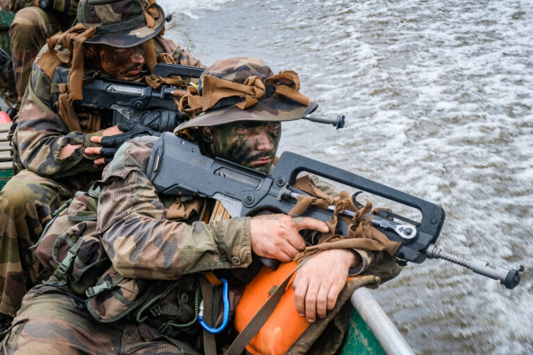 France, Regina, 2018-12-23. In French Guyana, the Green Berets of the Foreign Legion train soldiers in combat and surviv
