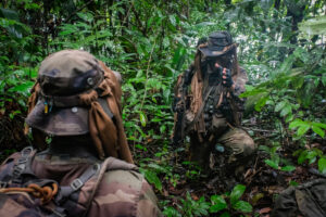 France, Regina, 2018-12-23. In French Guyana, the Green Berets of the Foreign Legion train soldiers in combat and surviv