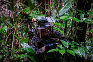 France, Regina, 2018-12-23. In French Guyana, the Green Berets of the Foreign Legion train soldiers in combat and surviv