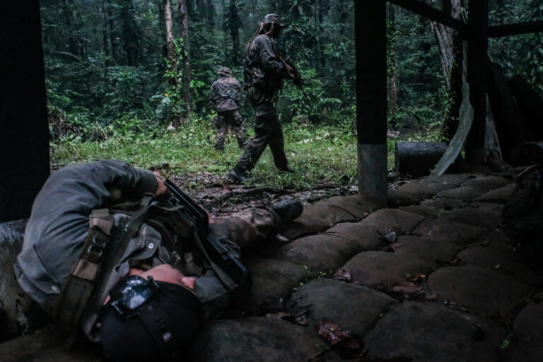 France, Regina, 2018-12-23. In French Guyana, the Green Berets of the Foreign Legion train soldiers in combat and surviv