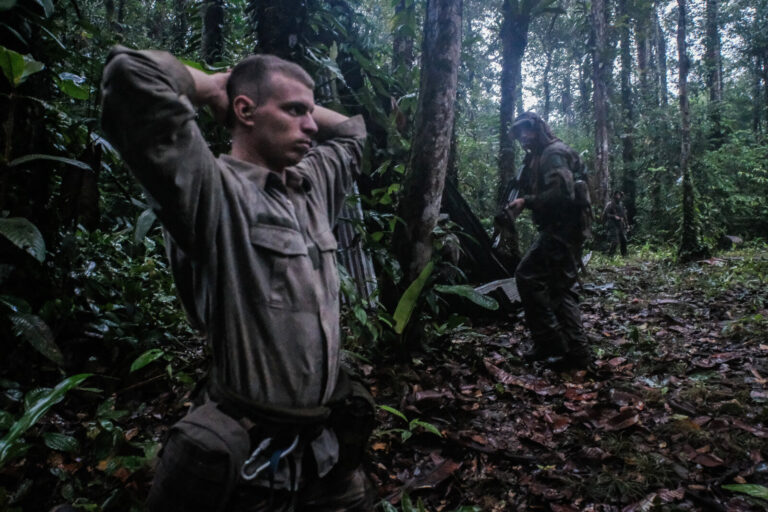 France, Regina, 2018-12-23. In French Guyana, the Green Berets of the Foreign Legion train soldiers in combat and surviv