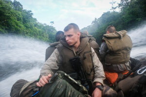 France, Regina, 2018-12-23. In French Guyana, the Green Berets of the Foreign Legion train soldiers in combat and surviv