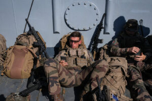 Lisboa, Portugal, 2022-07-06. French military during the Jeanne d’Arc mission, which is a five monthe combined French Na