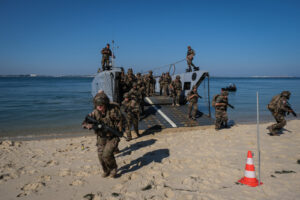 Lisboa, Portugal, 2022-07-06. French military during the Jeanne d’Arc mission, which is a five monthe combined French Na