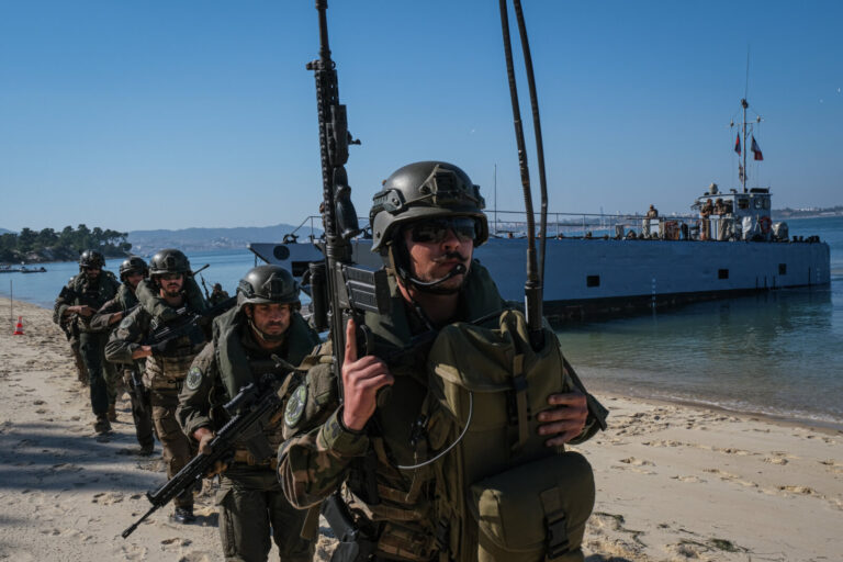 Lisboa, Portugal, 2022-07-06. Portuguese military during the Jeanne d’Arc mission, which is a five monthe combined Frenc