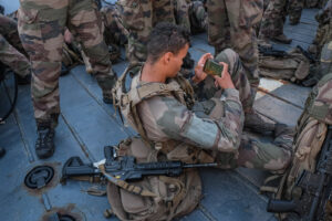Lisboa, Portugal, 2022-07-06. French military during the Jeanne d’Arc mission, which is a five monthe combined French Na