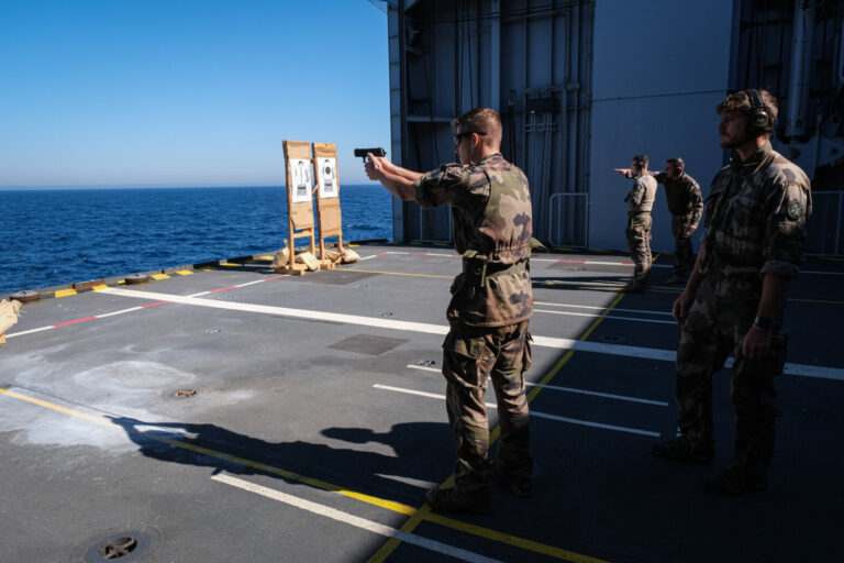 Mediterranean Sea, 2022-07-07. French Navy Helicopter carrier Mistral during the Jeanne d’Arc mission, which is a five m