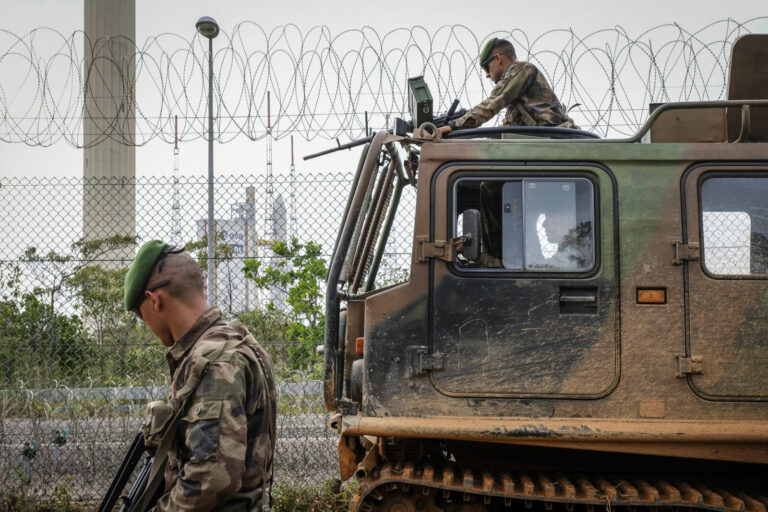 France, Kourou, 2018-12-05. In French Guyana, the armed forces of Guyana (FAG) and in particular the green berets of the