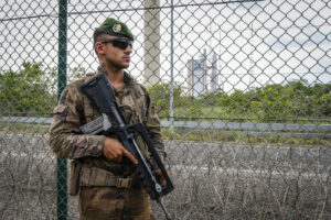 France, Kourou, 2018-12-05. In French Guyana, the armed forces of Guyana (FAG) and in particular the green berets of the