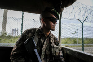 France, Kourou, 2018-12-05. In French Guyana, the armed forces of Guyana (FAG) and in particular the green berets of the