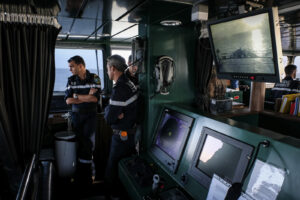 France, Kourou, 2018-12-18. In French Guyana, the armed forces of Guyana (FAG) and in particular the french Navy secure 